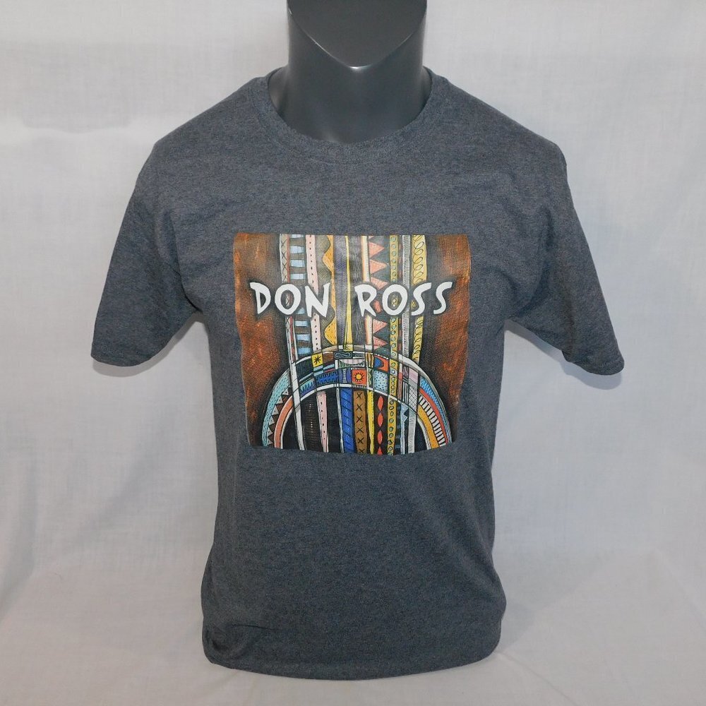 Don Ross Kurt Swinghammer Designed Canadian Musician Gray Graphic T Shirt Men M